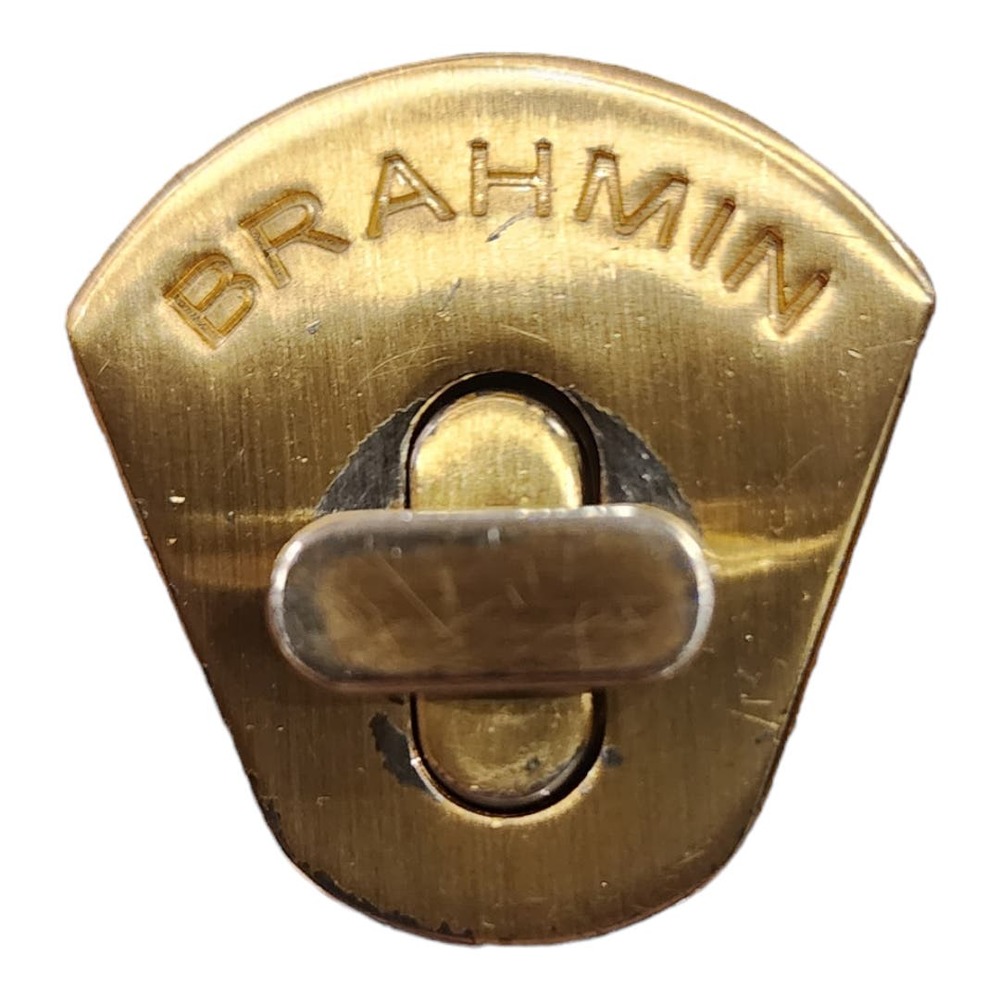 SOLD! BRAHMIN Toasted Almond Melbourne Satchel with chain shoulder strap - Picture 14 of 16